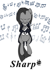 Size: 1200x1694 | Tagged: safe, artist:zillford, oc, oc only, earth pony, pony, clef, music, music notes