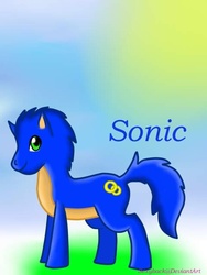 Size: 480x640 | Tagged: safe, artist:sexyback2010, pony, male, ponified, solo, sonic the hedgehog, sonic the hedgehog (series)