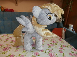 Size: 1024x768 | Tagged: safe, artist:binary-blitz, derpy hooves, pegasus, pony, g4, female, irl, mare, photo, plushie, solo