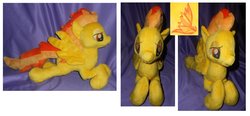 Size: 1312x608 | Tagged: safe, artist:sophie scruggs, spitfire, g4, irl, photo, plushie, solo