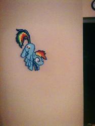 Size: 720x960 | Tagged: safe, artist:akira-the-alicorn, rainbow dash, g4, perler beads, photo