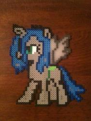 Size: 720x960 | Tagged: safe, artist:brohoofsunited, queen chrysalis, g4, irl, perler beads, photo, solo, traditional art