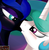 Size: 400x406 | Tagged: safe, artist:dragk, nightmare moon, princess celestia, alicorn, pony, blushing, eye contact, female, incest, kissing, lesbian, looking at each other, mare, mooncest, shipping