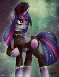 Size: 1083x1409 | Tagged: safe, artist:php174, twilight sparkle, g4, female, gothic, solo