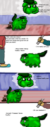 Size: 640x1600 | Tagged: safe, fluffy pony, human, fluffy pony original art, poop, punishment