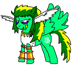 Size: 660x590 | Tagged: safe, pony, bakugan battle brawlers, harpus, ponified, solo