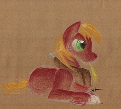 Size: 885x800 | Tagged: safe, artist:getchanoodlewet, big macintosh, earth pony, pony, g4, male, stallion, traditional art