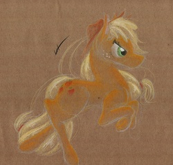 Size: 861x820 | Tagged: safe, artist:getchanoodlewet, applejack, g4, traditional art