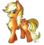 Size: 2040x2064 | Tagged: safe, artist:talentlessash, applejack, g4, chest fluff, female, loose hair, simple background, solo, transparent background