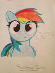 Size: 720x960 | Tagged: safe, artist:astalakio, rainbow dash, g4, suited for success, 20% cooler, female, solo, traditional art