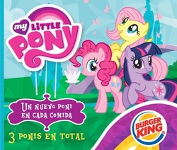 Size: 470x399 | Tagged: safe, fluttershy, pinkie pie, twilight sparkle, g4, burger king, female, latin america, mexico, my little pony logo, spanish, special face, toy