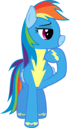 Size: 2731x5000 | Tagged: safe, artist:ambassad0r, rainbow dash, g4, female, simple background, solo, transparent background, vector, wonderbolts uniform