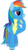 Size: 2731x5000 | Tagged: safe, artist:ambassad0r, rainbow dash, g4, female, simple background, solo, transparent background, vector, wonderbolts uniform