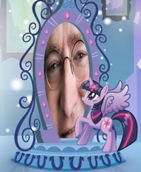 Size: 375x456 | Tagged: safe, twilight sparkle, human, equestria girls, g4, exploitable meme, gabe newell, magic mirror, magic mirror meme, meme, twilight sparkle (alicorn)