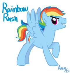 Size: 605x600 | Tagged: safe, artist:theraspberryfox, rainbow dash, g4, rule 63, solo