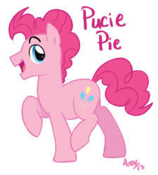 Size: 539x600 | Tagged: safe, artist:theraspberryfox, pinkie pie, g4, rule 63, solo