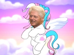 Size: 400x300 | Tagged: safe, edit, star catcher, human, pegasus, pony, friends are never far away, g3, american presidents, bill clinton, irl, irl human, photo, president