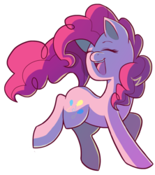 Size: 900x1013 | Tagged: safe, artist:kittehmeow, pinkie pie, g4, female, happy, simple background, solo, transparent background