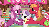 Size: 500x281 | Tagged: safe, screencap, big macintosh, cheerilee, sweetie belle, earth pony, pony, g4, hearts and hooves day (episode), animated, bipedal, eye contact, female, filly, foal, frown, gritted teeth, hearts and hooves day, hoofy-kicks, loop, male, mare, sad, ship:cheerimac, shipping, smiling, stallion, straight, sugarcube corner, talking