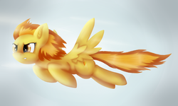 Size: 5000x3000 | Tagged: safe, artist:skybrush-viffex, spitfire, g4, female, flying, solo