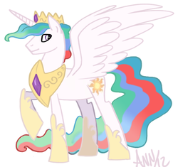 Size: 578x544 | Tagged: safe, artist:theraspberryfox, princess celestia, g4, prince solaris, rule 63, solo