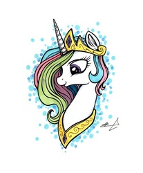 Size: 700x844 | Tagged: safe, artist:applepie5480, princess celestia, g4, bust, female, simple background, solo, traditional art