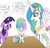 Size: 785x748 | Tagged: safe, artist:kturtle, princess celestia, twilight sparkle, g4, doll, pun, troll, troll doll, trollestia