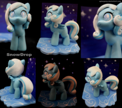 Size: 950x841 | Tagged: safe, artist:aplexpony, oc, oc only, oc:snowdrop, customized toy, sculpture