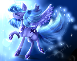 Size: 2500x2000 | Tagged: safe, artist:aquagalaxy, princess luna, g4, female, solo