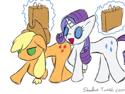 Size: 1280x960 | Tagged: safe, artist:shandrak, applejack, rarity, g4, 30 minute art challenge