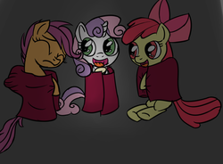 Size: 1280x943 | Tagged: artist needed, safe, apple bloom, scootaloo, sweetie belle, g4, 30 minute art challenge, blanket