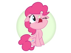 Size: 944x704 | Tagged: safe, artist:nekosnicker, pinkie pie, g4, female, licking, solo, tongue out, whipped cream