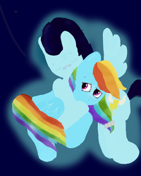 Size: 1024x1280 | Tagged: safe, artist:starlington, rainbow dash, soarin', g4, female, male, ship:soarindash, shipping, straight