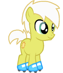 Size: 417x483 | Tagged: safe, artist:simpleplan4life, artist:starryoak, sunny daze, g4, the show stoppers, colt, male, rule 63, simple background, solar blaze, solo, transparent background