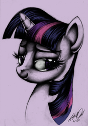 Size: 2155x3086 | Tagged: safe, artist:norithecat, twilight sparkle, pony, g4, female, portrait, solo