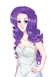 Size: 600x900 | Tagged: safe, artist:pollitocosmico, rarity, human, g4, female, humanized, solo