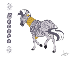 Size: 1341x1091 | Tagged: safe, artist:vanycat, zecora, horse, zebra, g4, ear piercing, earring, female, hoers, jewelry, leg rings, looking back, mare, neck rings, piercing, realistic, realistic horse legs, simple background, solo, transparent background