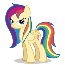 Size: 1280x1280 | Tagged: safe, artist:jan, oc, oc only, pegasus, pony, palindrome get, rainbow rush, simple background, vector, white background