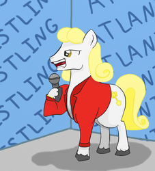 Size: 632x697 | Tagged: safe, artist:evetssteve, pony, ponified, rick flair, solo, wrestling