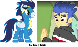 Size: 773x468 | Tagged: safe, edit, edited screencap, screencap, flash sentry, soarin', human, pegasus, pony, equestria girls, g4, my little pony equestria girls, dreamy cutebottom, male, stallion