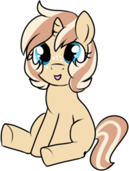 Size: 288x384 | Tagged: safe, artist:lulubell, oc, oc only, oc:lulubell, female, filly, foal, simple background, solo, transparent background