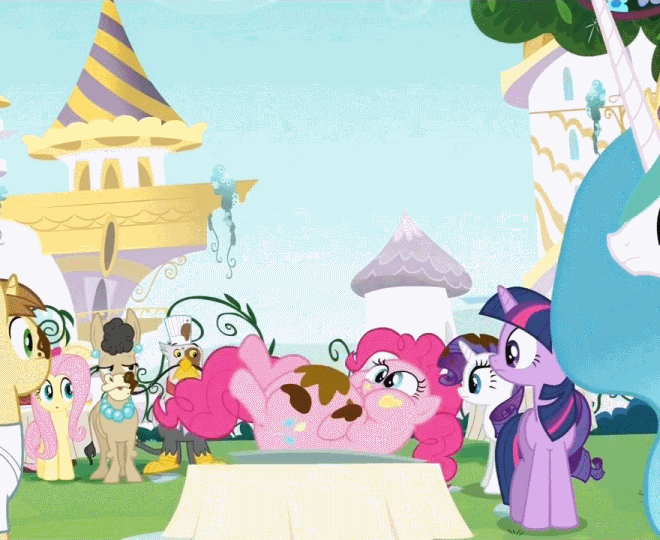 323630 safe, screencap, pinkie pie, donkey, earth pony, griffon
