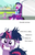 Size: 788x1231 | Tagged: safe, screencap, spike, twilight sparkle, dog, human, pony, equestria girls, g4, my little pony equestria girls, insanity, spike the dog, text, twilight snapple