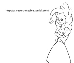 Size: 1280x1099 | Tagged: safe, artist:zeo, pinkie pie, human, equestria girls, g4, 30 minute art challenge, lineart