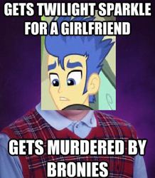 Size: 419x480 | Tagged: safe, flash sentry, twilight sparkle, human, equestria girls, g4, my little pony equestria girls, 1000 hours in ms paint, bad luck brian, brad, dreamy cutebottom, exploitable meme, image macro, meme, ms paint, quality