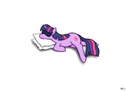 Size: 2533x1837 | Tagged: safe, artist:mr-1, twilight sparkle, g4, female, pillow, sleeping, solo