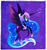 Size: 600x645 | Tagged: safe, artist:disfiguredstick, nightmare moon, alicorn, pony, g4, ethereal mane, female, mare, signature, solo, starry eyes, starry mane, starry tail, tail, wingding eyes