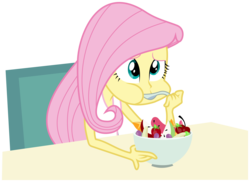 Size: 6000x4358 | Tagged: safe, artist:masem, fluttershy, human, equestria girls, g4, my little pony equestria girls, absurd resolution, background removed, eating, female, frown, fruit salad, krystal can't enjoy her sandwich, puffy cheeks, salad, simple background, sitting, solo, transparent background, vector, wide eyes
