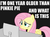 Size: 400x298 | Tagged: safe, fluttershy, g4, all caps, caption, english, gray background, image macro, meme, simple background, solo, text