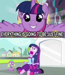 Size: 648x740 | Tagged: safe, screencap, twilight sparkle, equestria girls, g4, magical mystery cure, my little pony equestria girls, my little pony: friendship is magic, exploitable meme, juxtaposition, juxtaposition win, twilight sparkle (alicorn), twiscream